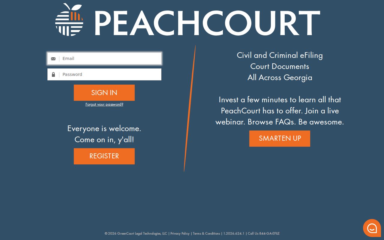 PeachCourt service for Fannin County criminal case records
