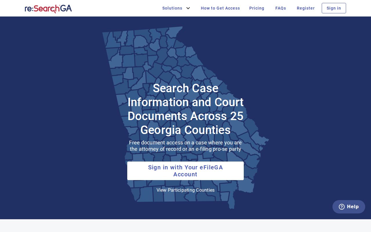 re SearchGA portal for Fannin County criminal court case searches