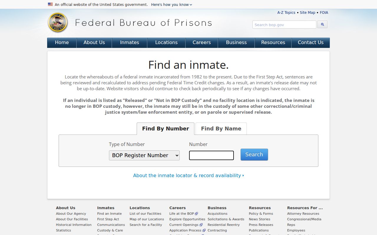 Fannin County criminal history federal inmate locator search